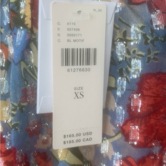 NWT Anthropologie Velvet “Keiara” Chiffon Ruffle Sleeve Top -XS - Picture 16 of 16